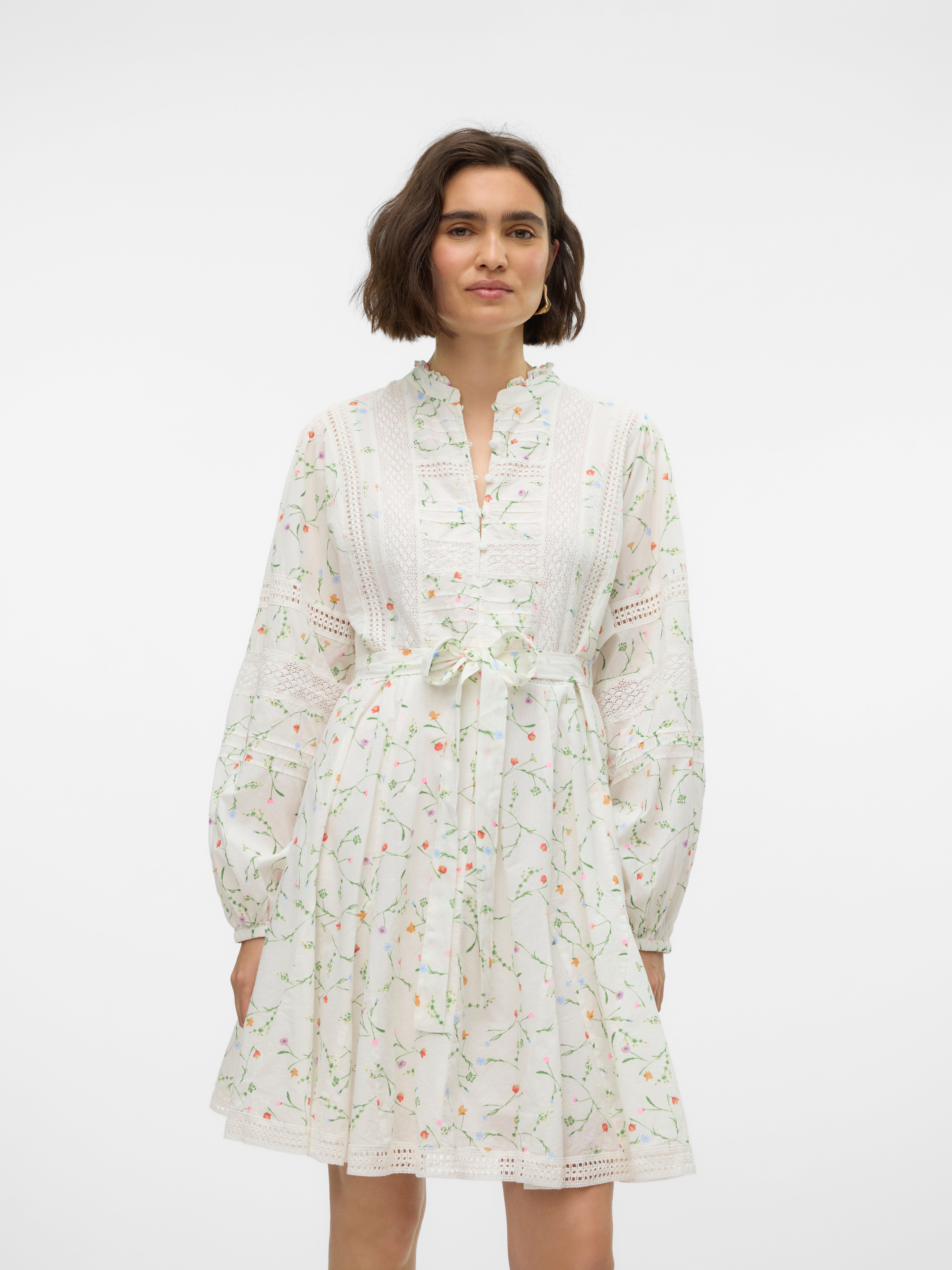 Vero moda kleid weiß spitze Outlet